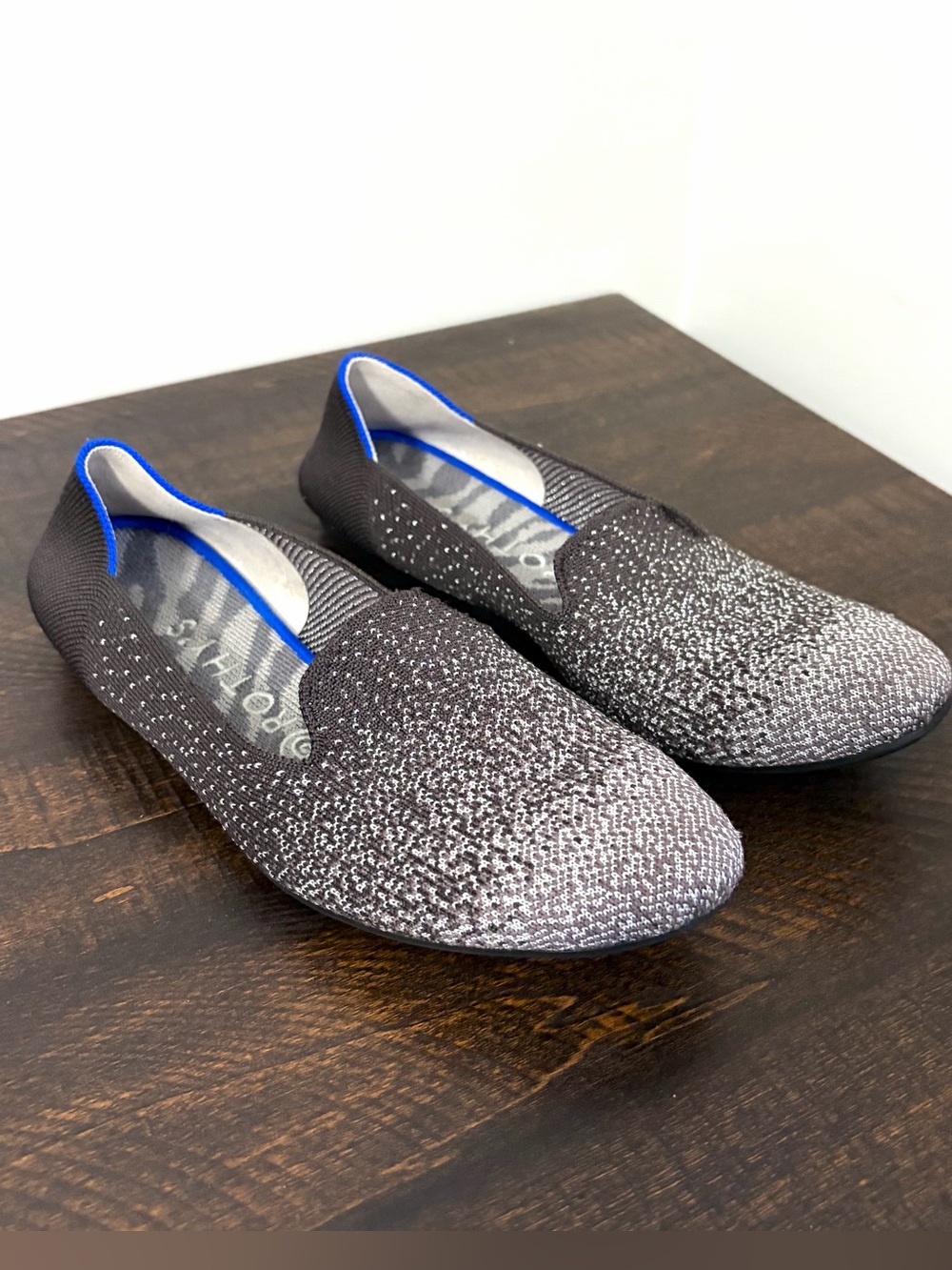 Rothy’s Twilight Metallic Ombre Loafers Chocolate - Picture 3 of 8